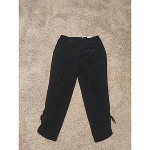 Chico's Cinched Pant Black 28" Size 0 Small 570099750 NWT Women's Dress Pants